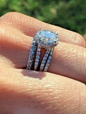 Set trio fedi nuziali oro