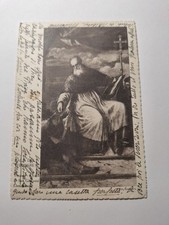 Cartolina 1935 Venezia Mostra Tiziano, Padre Eterno, 2x15c, timbro mostra