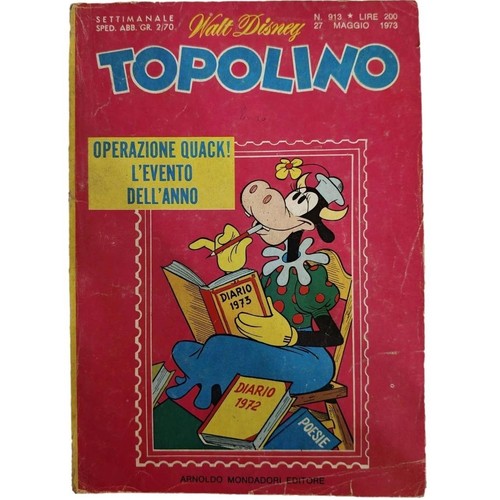 Topolino 913 fumetto disney - topolino,