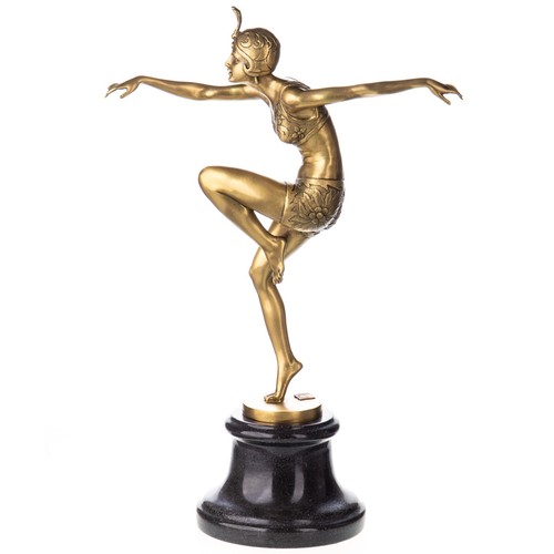 Statue bronze poli art - bronze,