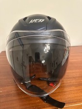 Casco jet doppia visiera Ufo plast modello Spirit blu taglia L 