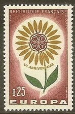 FRANCIA N°1430 "EUROPA 1964 25C" NUOVO XX TTB