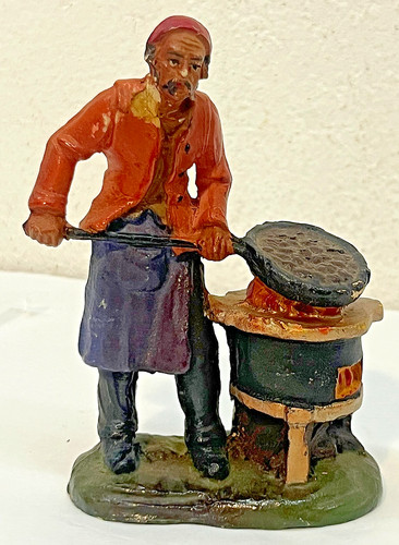 Antico diorama presepe - diorama, /