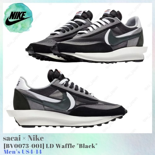 Sacai nike waffle black - sacai,