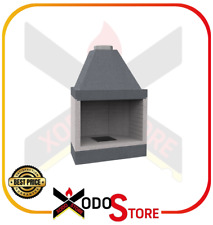 Caminetto aperto a legna in