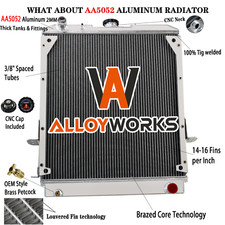 4 Row Aluminum Radiator For