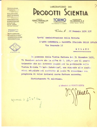 1936 torino laboratorio dei - 1936,