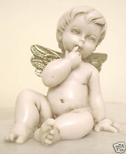 ANGIOLETTO IN RESINA ANTICATO