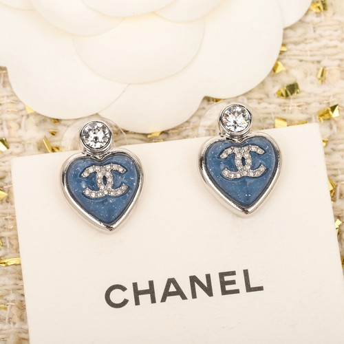 Orecchini chanel cuore - cuore, blu