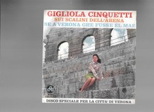 GIGLIOLA CINQUETTI:SUI SCALINI DELL'ARENA RARISSIMO  ITALY 1964