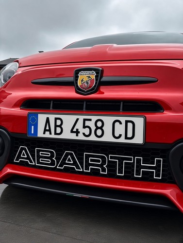 Scritta abarth stampata - in, 3d