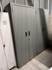 Armadio alto in lamiera a 2 ante Armadietto in metallo con serratura