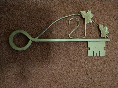 Vintage solid brass key to - 21,