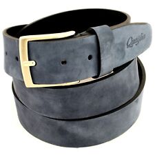 Cintura Uomo vera Pelle Blu