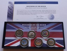 Defenders of the Realm, collezione monete colorate storiche aeree britanniche