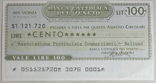 Assegno cartamoneta della - assegno,