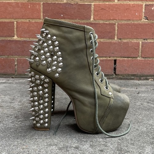 Jeffrey campbell khaki leather - campbell,
