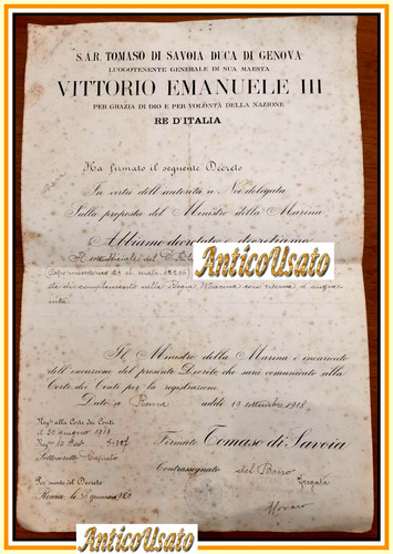 Diploma decreto militare - diploma,