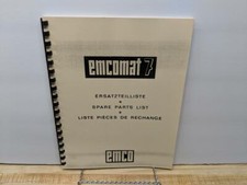 Manuale elenco ricambi EMCO Emcomat 7