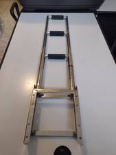 Scaletta telescopica 3 gradini in acciaio inox