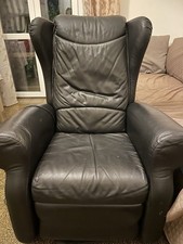 Poltrona Massaggiante A 2 Modalità Reclinabile con Poggiapiedi