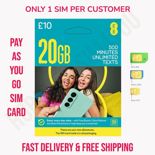 Sim prepagata gb dati - sim, 20