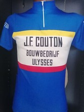 maglia anni 90 ciclismo originale vintage team J.F.COUTON BOUWBEDRIJF ULYSSES  t