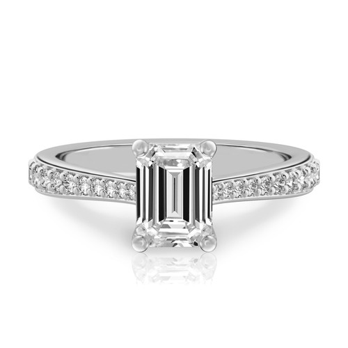 Fede nuziale oro bianco 18k - bianco,