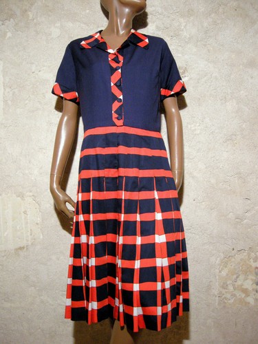 Vintage chic vestito 1970 - vintage,
