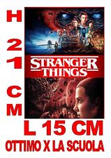 DIARIO STRANGER THINGS 2025-26, 21X15 GRANDE E SPAZIOSO, CON CUSTODIA PVC E ZIP
