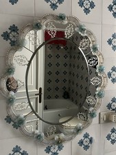 Specchio veneziano in vetro di Murano, Italia, vintage