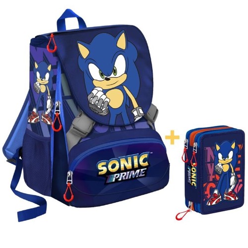 Zaino scuola estensibile sonic - zaino,