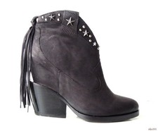 ASH black STAR-Studded leather