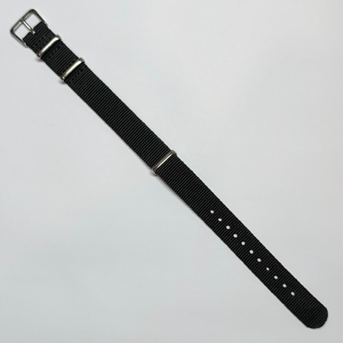 Cinturino orologio nylon nero - cinturino,