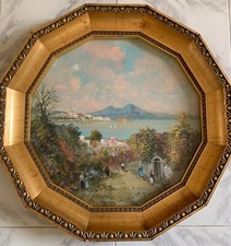 Dipinto di Eugenio Magno "Vele nel Golfo" con Tecnica Mista