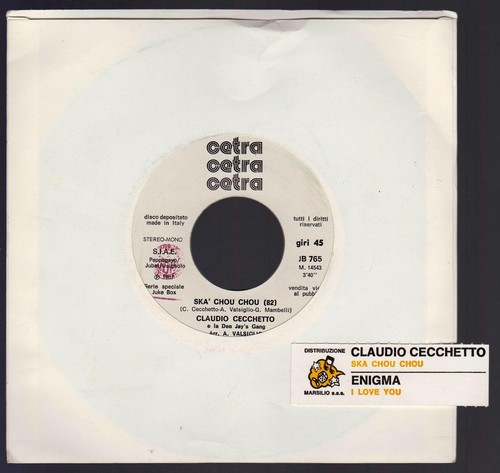 Claudio cecchetto disco - disco, 45
