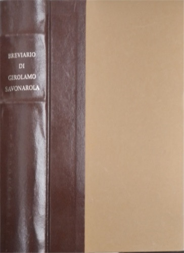 Savonarola il breviario - il, di
