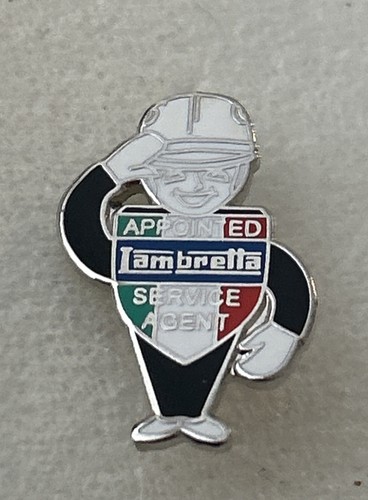Rare lambretta manenamel badge - lambretta,