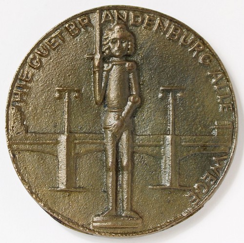 Medaglia ferro bronzato roland - medaglia,