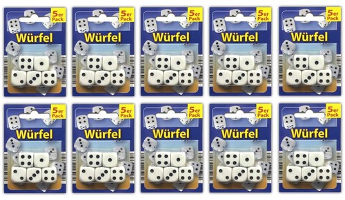 50x dado gioco plastica - dado, di