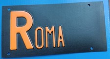 Targa ROMA Nuova in plastica