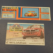 Lotto Vecchi Biglietti Lotteria Da 500 Lire E Da 5000 Lire Splendidi Lotto B 59 