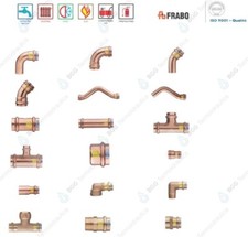 RACCORDI RAME E BRONZO A PRESSARE PER ACQUA E GAS CERTIFICATI BREVETTATI MADE IT