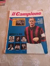 RIVISTA IL CAMPIONE SPORT CICLISMO CALCIO 1958 N. 52 COVER MILAN LIEDHOLM 