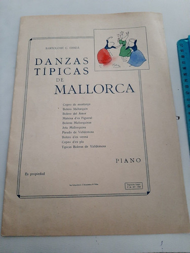 1958 spartito danzas - 1958,