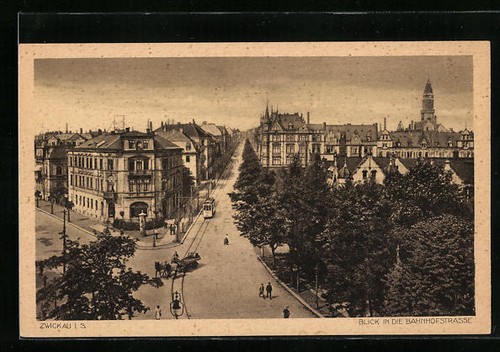 Cartolina zwickau tram - cartolina, i.