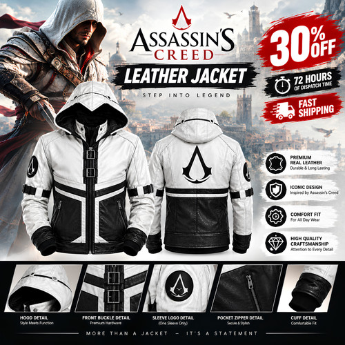 Assassin creed giacca - assassin's,