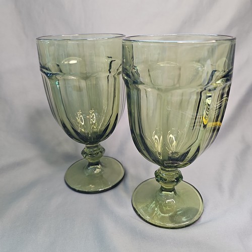 Set bicchieri calice verde - 2,