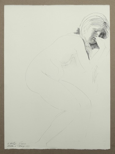 Emilio greco nudo disegno a - emilio,