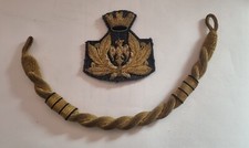 SOGGOLO FREGIO BERRETTO COLONELLO IN CANOTTIGLIA AERONAUTICA MILITARE